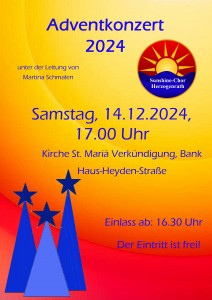 PlakatSunshineChorWeihnachten2024